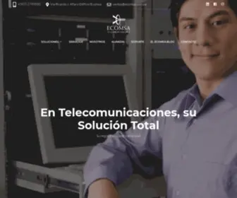 Ecomsa.com.pa(Telecomunicaciones, seguridad, audio y video) Screenshot