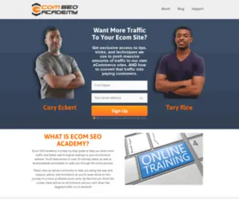 Ecomseoacademy.com(Welcome) Screenshot