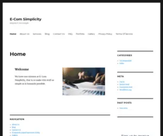 Ecomsimplicityblog.com(Keeping E) Screenshot