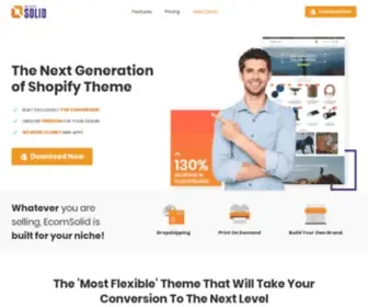 Ecomsolid.com(The unrivaled Shopify Theme & Page Builder) Screenshot