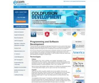 Ecomsolutions.net(ColdFusion Development) Screenshot