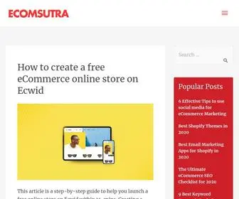 Ecomsutra.com(EcomSutra Blog) Screenshot