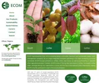 Ecomtrading.com(ECOM Agroindustrial Corp) Screenshot