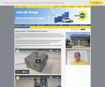 Ecomuc.de(Ecomuc Vierzylinder Zweitakt Gegenkolben Motor für E) Screenshot