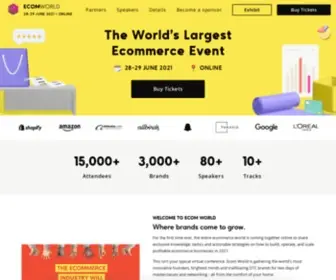 EcomWorldconference.com(Ecom World) Screenshot