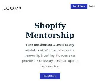 EcomXprogram.com(EcomX Program) Screenshot