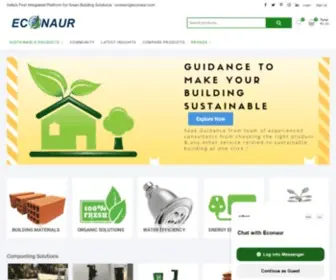 Econaur.com(Green Building Solutions) Screenshot