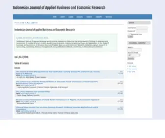 Econbiz.org(Indonesian Journal of Applied Business and Economic Research) Screenshot