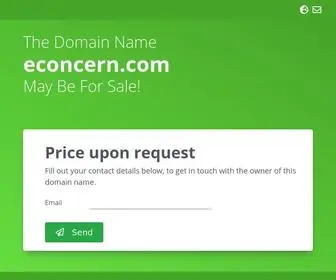 Econcern.com(Domain name may be for sale) Screenshot