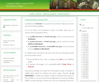 Econcours.bf(Inscription en ligne aux concours directs) Screenshot