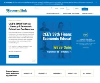 Econedlink.org(Free economics and personal finance resources for K) Screenshot