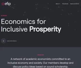 Econfip.org(Economics for Inclusive Prosperity) Screenshot