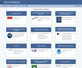 Econjobmarket.org(Econ Job Market) Screenshot