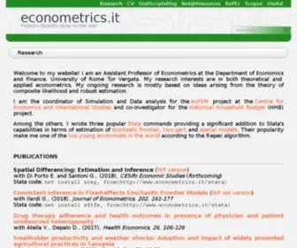 Econometrics.it(Associate Professor of Econometrics) Screenshot