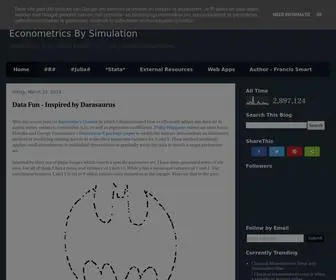 Econometricsbysimulation.com(Econometrics By Simulation) Screenshot