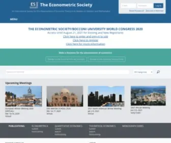 Econometricsociety.org(The Econometric Society) Screenshot