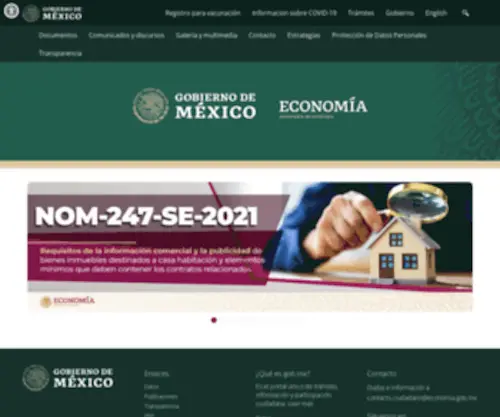 Economia.gob.mx(Secretaría de Economía) Screenshot