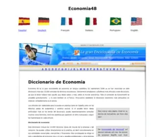 Economia48.com(Economia 48 es la gran Enciclopedia de Economía y Empresariales) Screenshot
