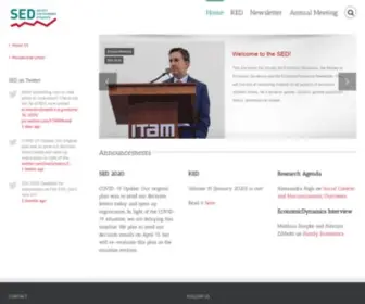 EconomiCDynamics.org(Society for Economic Dynamics) Screenshot