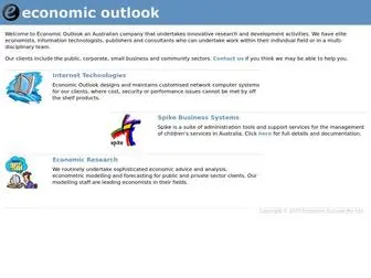 Economicoutlook.net(Economic Outlook Pty) Screenshot