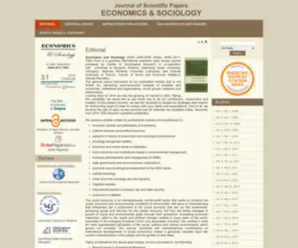 Economics-Sociology.eu(Economics Sociology) Screenshot