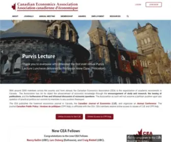 Economics.ca(Canadian Economics Association) Screenshot