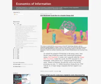 Economicsofinformation.com(Economics of Information) Screenshot