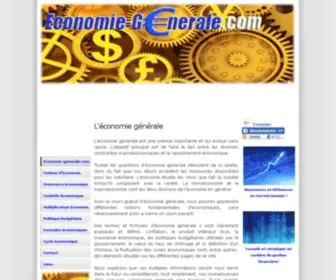 Economie-Generale.com(Economie generale: Cours gratuit d'économie générale) Screenshot