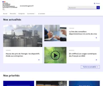 Economie.gouv.fr(Accueil) Screenshot