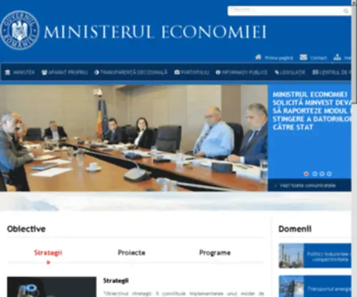 Economie.gov.ro(Economie) Screenshot