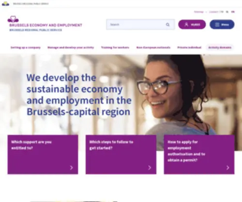 Economy-Employment.brussels(We develop the sustainable economy and employment in the Brussels) Screenshot