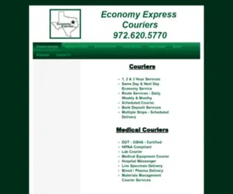 Economyexpress.com(Economy Express Couriers "The Courier Service") Screenshot