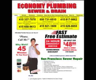 Economysf.com(Economy Plumbing San Francisco) Screenshot