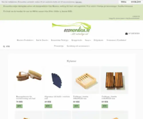 Econordica.se(Naturlig hudvård) Screenshot