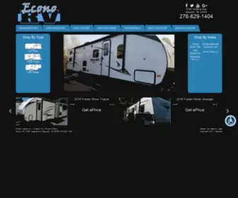 Econorv.com(Econo RV) Screenshot