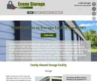 Econostorageofmaine.com(Storage Units) Screenshot