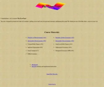 Econpage.com(The Econ Page) Screenshot