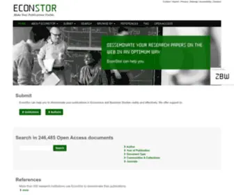 Econstor.eu(EconStor: Home) Screenshot