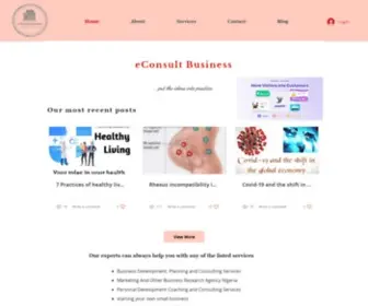 Econsultbusiness.com(Business Development Planning and Consulting Services) Screenshot