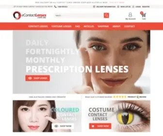 Econtactlenses.com.au(Buy Prescription Contact Lenses Online) Screenshot