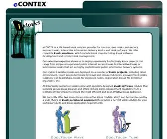 Econtex.co.uk(Kiosk solution provider in the UK) Screenshot