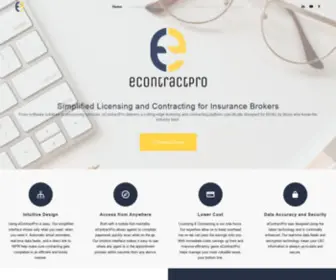 Econtractpro.com(Licensing and Contracting Solutions) Screenshot