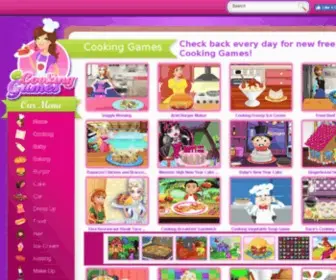 Ecookinggames.com(Play Cooking Games for Girls) Screenshot