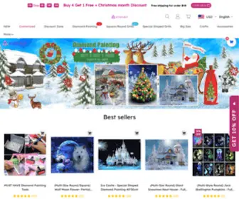 Ecoolbuy.com(Diamond Painting Kits all Buy 4 Get 1 Free for 20) Screenshot