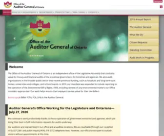 Eco.on.ca(Office of the Auditor General of Ontario) Screenshot