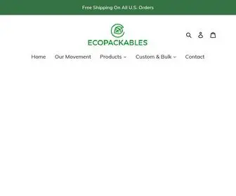 Ecopackables.com(EcoPackables Compostable Mailer) Screenshot