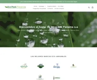 Ecopackpanama.com(Lider en productos y empaques ecológicos y biodegradables en Panamá) Screenshot