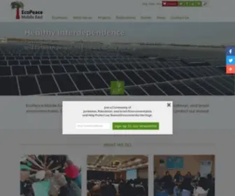 Ecopeaceme.org(Brings together Jordanian) Screenshot