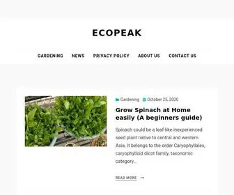 Ecopeak.net(ECOPEAK) Screenshot