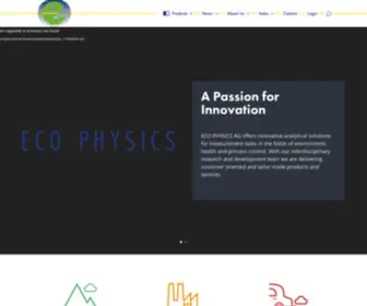 Ecophysics.com(ECO PHYSICS AG) Screenshot